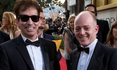 Arriving on the red carpet with HFPA member and Golden Globes voter Sam Asi (left).