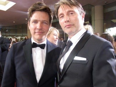 The director (left) and star of The Hunt, one of our best films of 2012
