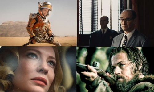Matt Damon in The Martian, Mark Rylance in Bridge of Spies, Leonardo diCaprio in The Revenant, Cate Blanchett in Carol