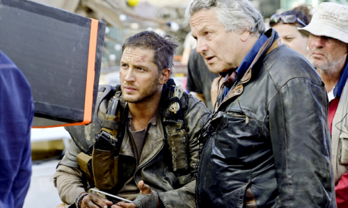 George Miller directing Tom Hardy in Mad Max: Fury Road, which premiered out of competition at Cannes last year. Photo: © Warner Bros